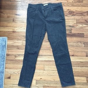 Blue Corduroy LOFT Modern Skinny Pants